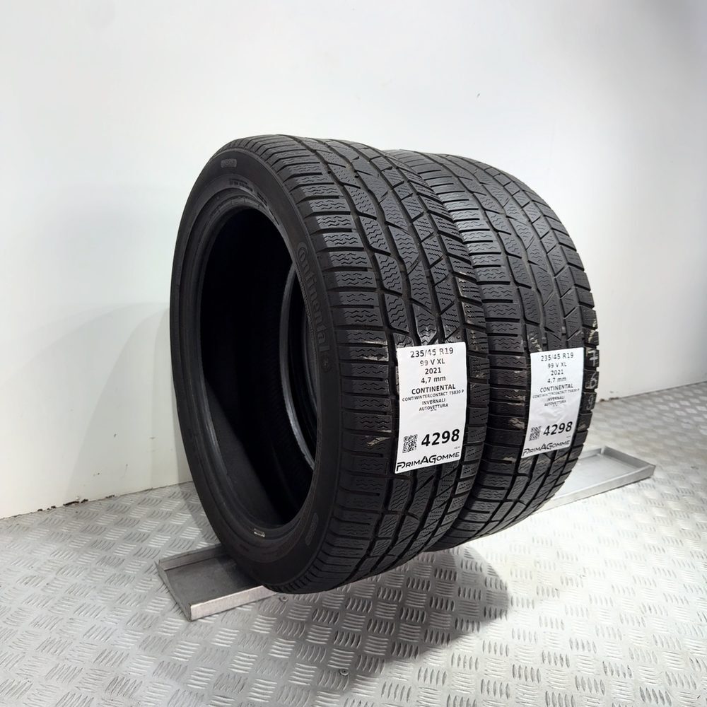 Gomme Usate 235 45 R19 99V XL Continental Contiwintercontact TS830 P Invernali | Gomme Usate | PrimaGomme.it CONTINENTAL Contiwintercontact TS830 P 235/45 R19 99V, dettaglio fotografico 5