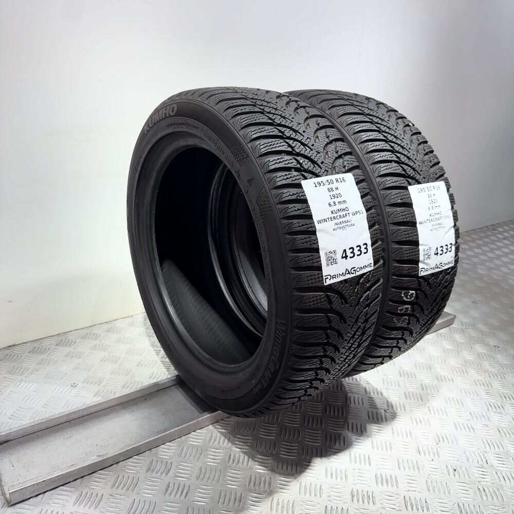 Gomme usate Kumho Wintercraft WP51 195/50 R16 88H – foto 05 | Prima Gomme Kumho Wintercraft WP51 195/50 R16 88H, dettaglio fotografico 5