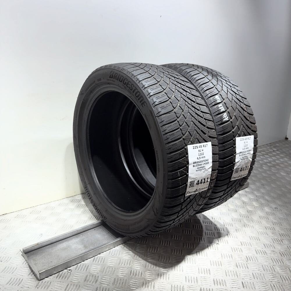 Gomme Usate 225 45 R17 91H Bridgestone Blizzak LM005 Invernali | Gomme Usate | PrimaGomme.it BRIDGESTONE Blizzak LM005 225/45 R17 91H, dettaglio fotografico 5