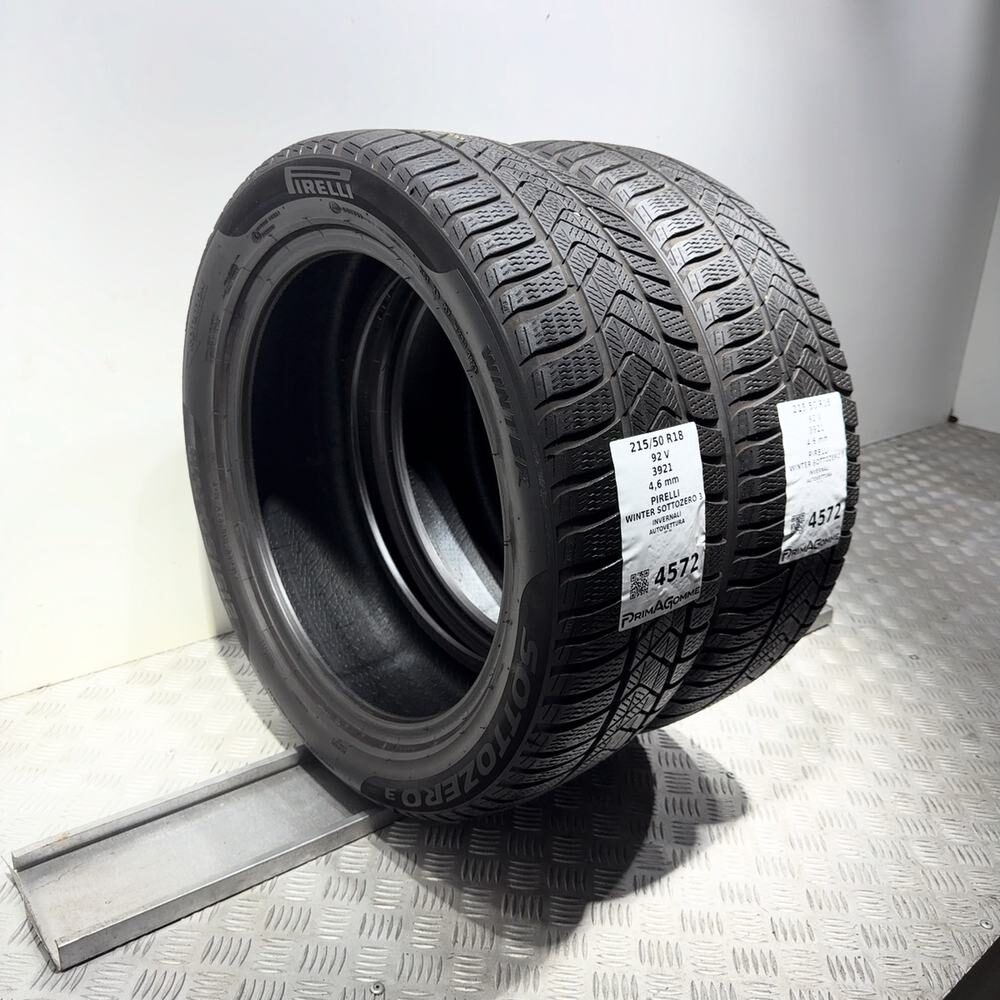 Gomme Usate 215 50 R18 92V Pirelli Winter Sottozero 3 Invernali | Gomme Usate | PrimaGomme.it PIRELLI Winter Sottozero 3 215/50 R18 92V, dettaglio fotografico 5