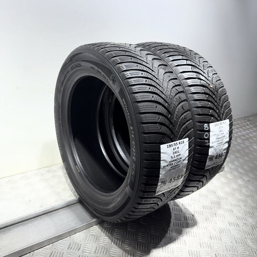 Gomme Usate 195 55 R16 87H Hankook Winter I*Cept RS2 73% Invernali | Gomme Usate | PrimaGomme.it HANKOOK Winter I*Cept RS2 195/55 R16 87H, dettaglio fotografico 5