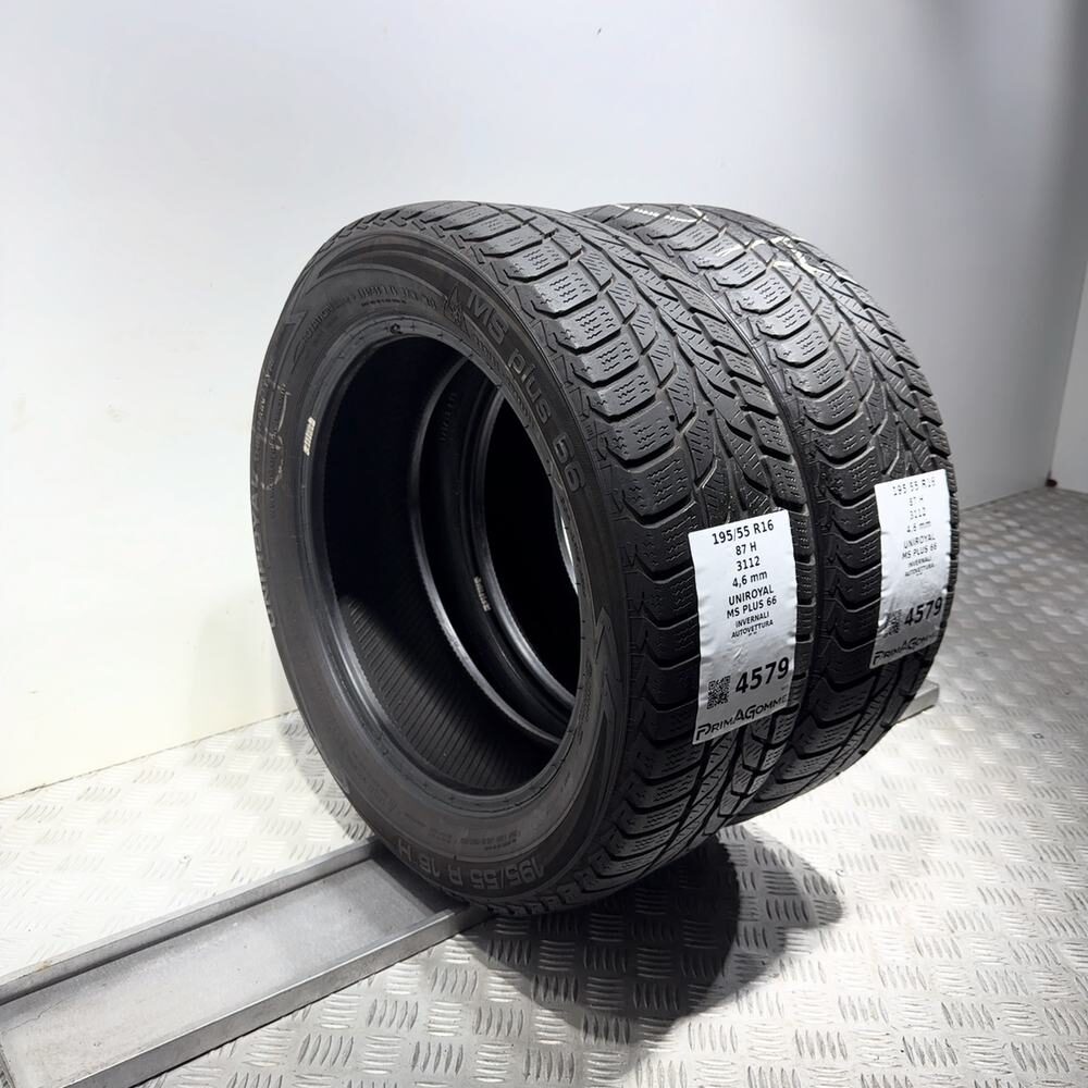Gomme Usate 195 55 R16 87H Uniroyal MS Plus 66 Invernali | Gomme Usate | PrimaGomme.it UNIROYAL MS Plus 66 195/55 R16 87H, dettaglio fotografico 5