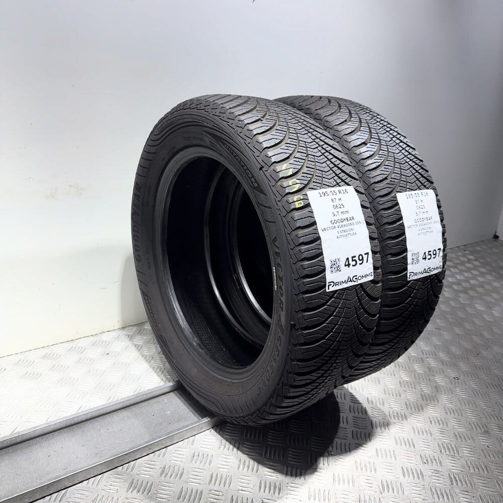 Gomme Usate 195 55 R16 87H Goodyear Vector 4Seasons Gen-2 81% 4 Stagioni | Gomme Usate | PrimaGomme.it GOODYEAR Vector 4Seasons Gen-2 195/55 R16 87H, dettaglio fotografico 5