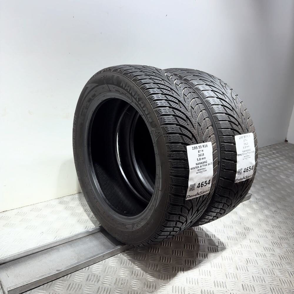Gomme Usate 195 55 R16 87H Nankang Winter Activa SV-3 83% Invernali | Gomme Usate | PrimaGomme.it NANKANG Winter Activa SV-3 195/55 R16 87H, dettaglio fotografico 5