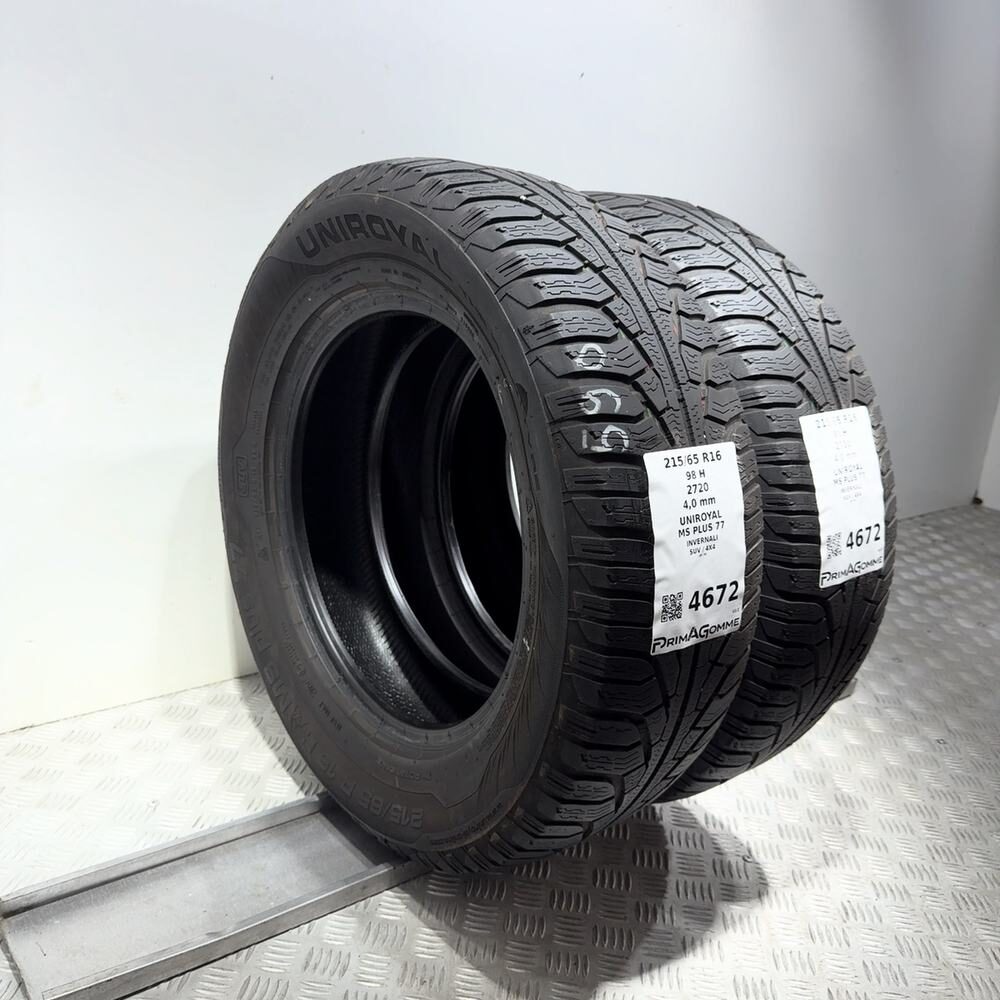 Gomme Usate 215 65 R16 98H Uniroyal MS Plus 77 Invernali | Gomme Usate | PrimaGomme.it UNIROYAL MS PLUS 77 215/65 R16 98H, dettaglio fotografico 5