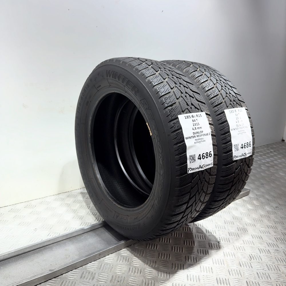 Gomme Usate 185 60 R15 84T Dunlop Winter Response 2 Invernali | Gomme Usate | PrimaGomme.it DUNLOP Winter Response 2 185/60 R15 84T, dettaglio fotografico 5