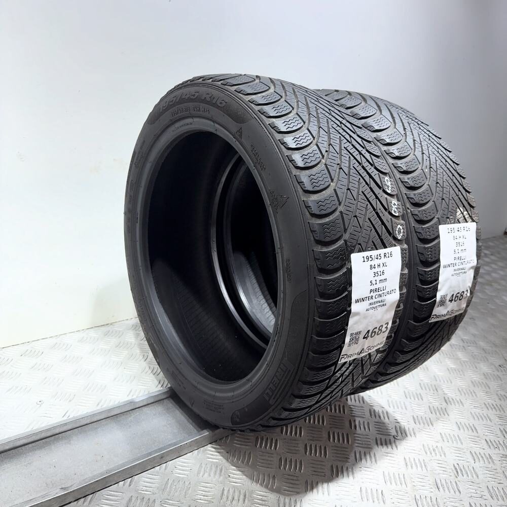Gomme Usate 195 45 R16 84H XL Pirelli Winter Cinturato 73% Invernali | Gomme Usate | PrimaGomme.it PIRELLI Winter Cinturato 195/45 R16 84H, dettaglio fotografico 5