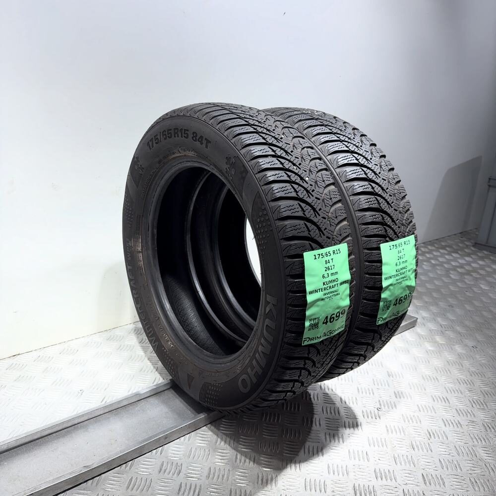 Gomme Usate 175 65 R15 84T Kumho Wintercraft WP51 90% Invernali | Gomme Usate | PrimaGomme.it Kumho Wintercraft WP51 175/65 R15 84T, dettaglio fotografico 5
