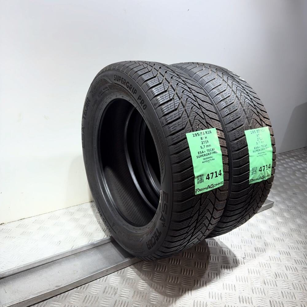 Gomme Usate 195 55 R16 87H Esa+ Tecar Supergrip Pro 81% Invernali | Gomme Usate | PrimaGomme.it ESA+ TECAR Supergrip Pro 195/55 R16 87H, dettaglio fotografico 5