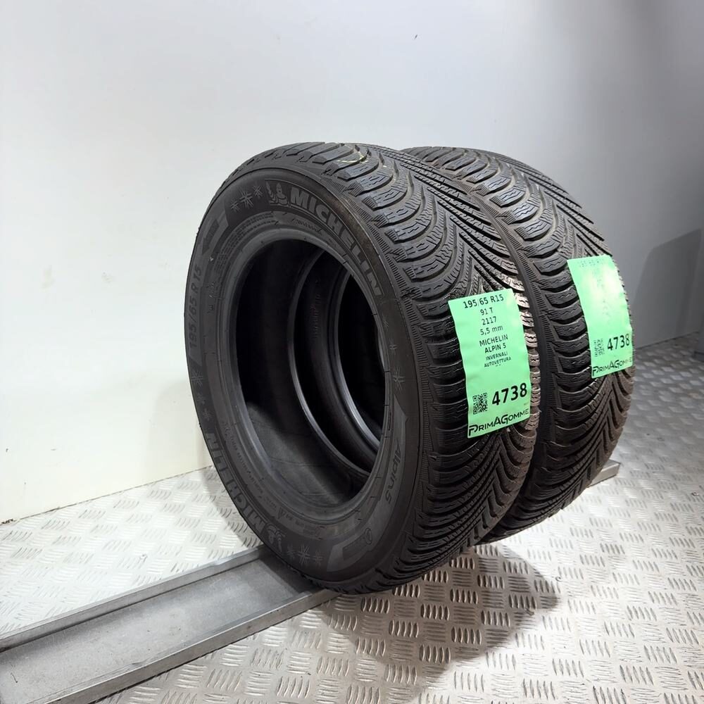Gomme Usate 195 65 R15 91T Michelin Alpin 5 79% Invernali | Gomme Usate | PrimaGomme.it MICHELIN Alpin 5 195/65 R15 91T, dettaglio fotografico 5