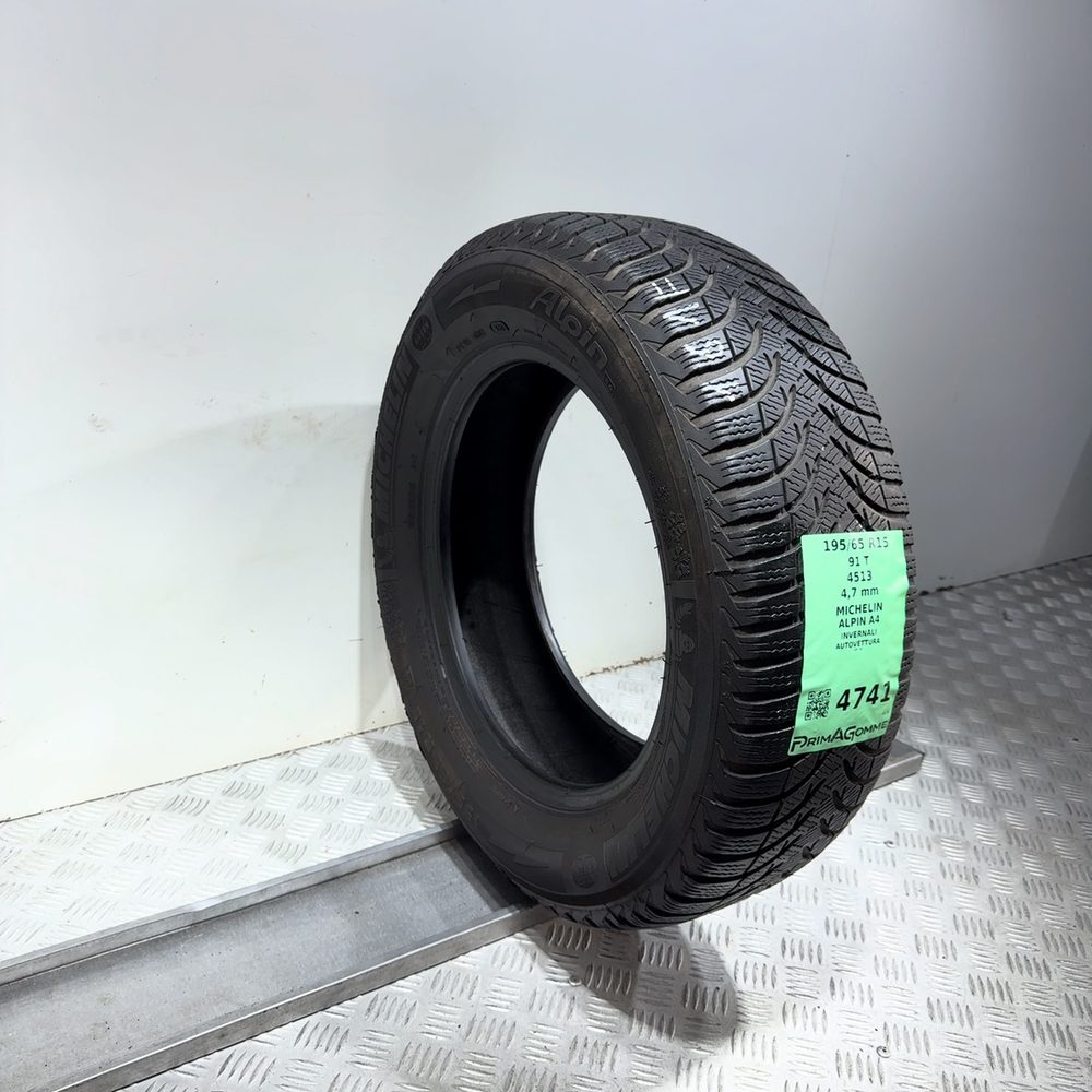 Gomma Usata 195 65 R15 91T Michelin Alpin A4 Invernale | Gomme Usate | PrimaGomme.it MICHELIN Alpin A4 195/65 R15 91T, dettaglio fotografico 5