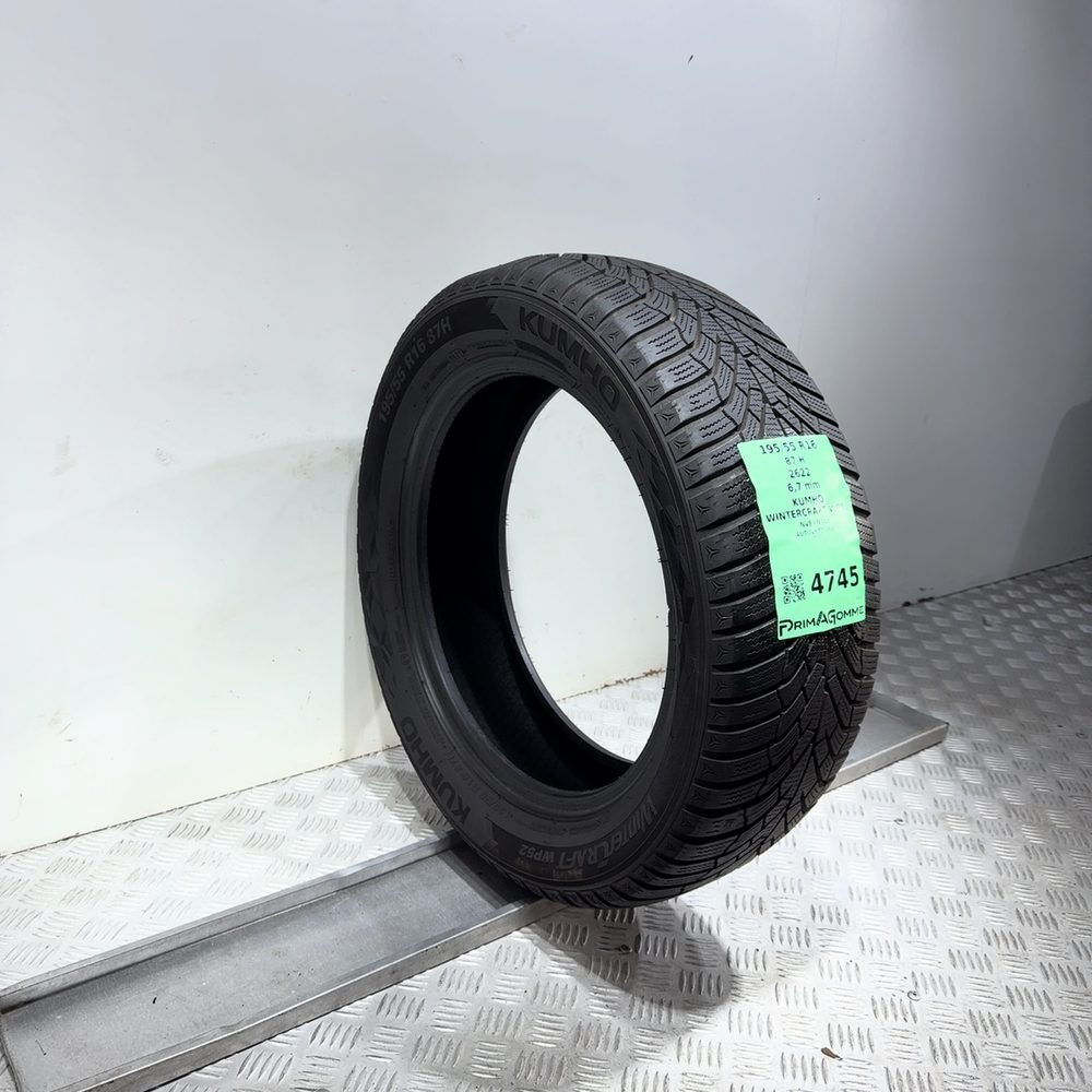 Gomma Usata 195 55 R16 87H Kumho Wintercraft WP52 96% Invernale | Gomme Usate | PrimaGomme.it Kumho Wintercraft WP52 195/55 R16 87H, dettaglio fotografico 5