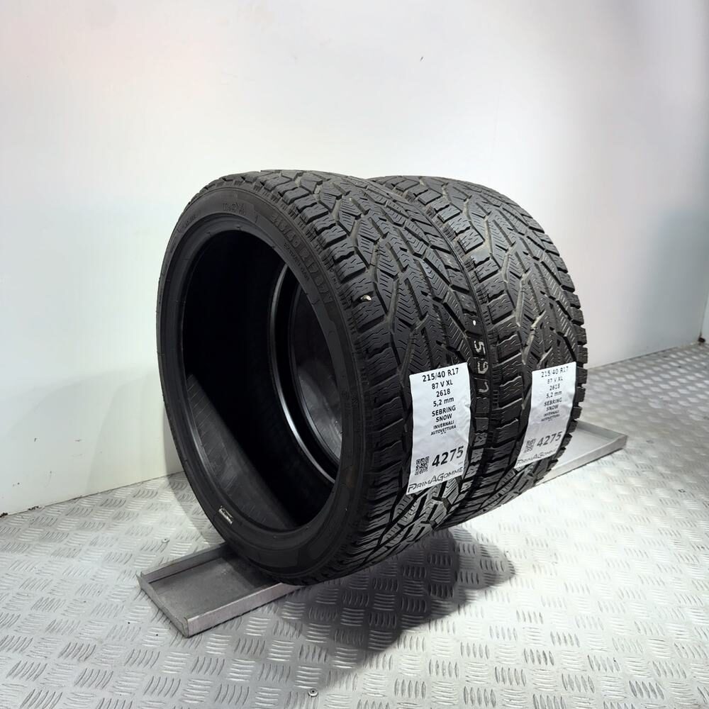 Gomme usate SEBRING Snow 215/40 R17 87V – foto 06 | Prima Gomme SEBRING Snow 215/40 R17 87V, dettaglio fotografico 6
