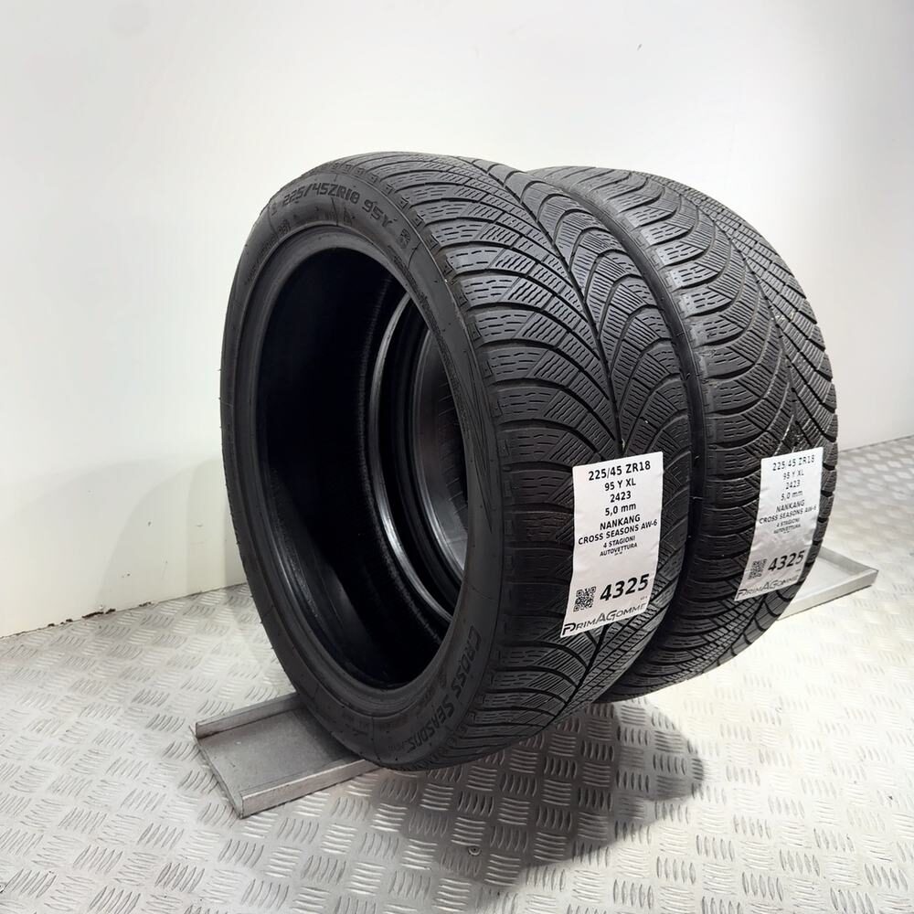 Gomme Usate 225 45 ZR18 95Y XL Nankang Cross Seasons AW-6 71% 4 Stagioni | Gomme Usate | PrimaGomme.it NANKANG Cross Seasons AW-6 225/45 ZR18 95Y: fino a 300 km/h, dettaglio fotografico 6