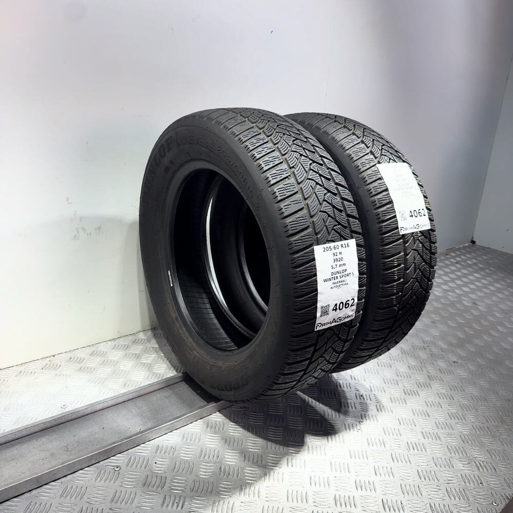 Gomme Usate 205 60 R16 92H Dunlop Winter Sport 5 81% Invernali | Gomme Usate | PrimaGomme.it DUNLOP Winter Sport 5 205/60 R16 92H, dettaglio fotografico 7