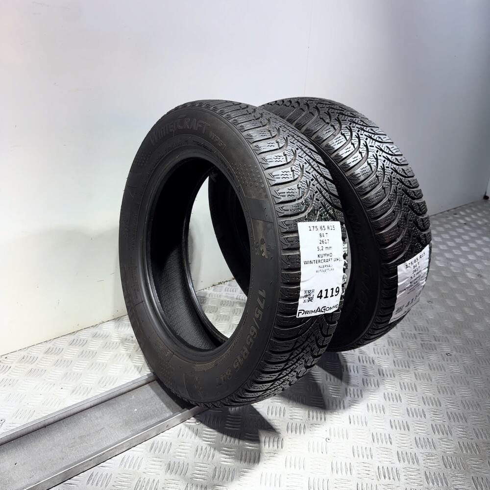 Gomme usate Kumho Wintercraft WP51 175/65 R15 84T – foto 07 | Prima Gomme Kumho Wintercraft WP51 175/65 R15 84T, dettaglio fotografico 7