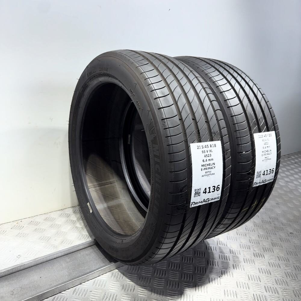 Gomme Usate 215 45 R18 93V XL Michelin E-Primacy 91% Estive | Gomme Usate | PrimaGomme.it MICHELIN E-Primacy 215/45 R18 93V, dettaglio fotografico 7