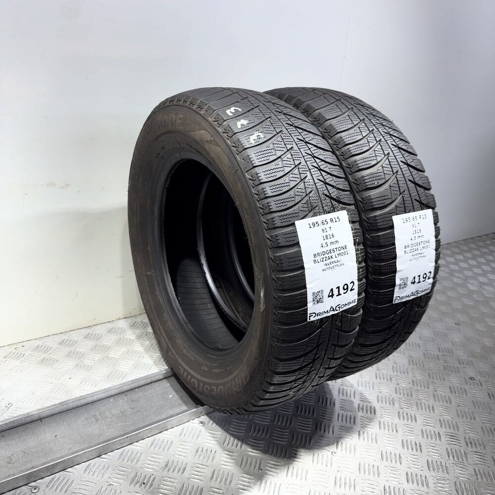 Gomme usate BRIDGESTONE Blizzak LM001 195/65 R15 91T – foto 07 | Prima Gomme BRIDGESTONE Blizzak LM001 195/65 R15 91T, dettaglio fotografico 7