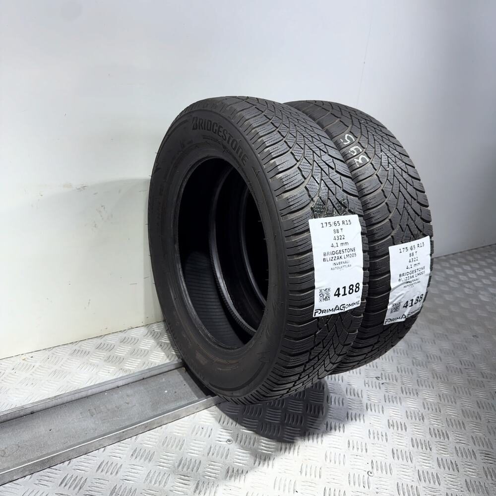 Gomme usate BRIDGESTONE Blizzak LM005 175/65 R15 88T – foto 07 | Prima Gomme BRIDGESTONE Blizzak LM005 175/65 R15 88T, dettaglio fotografico 7