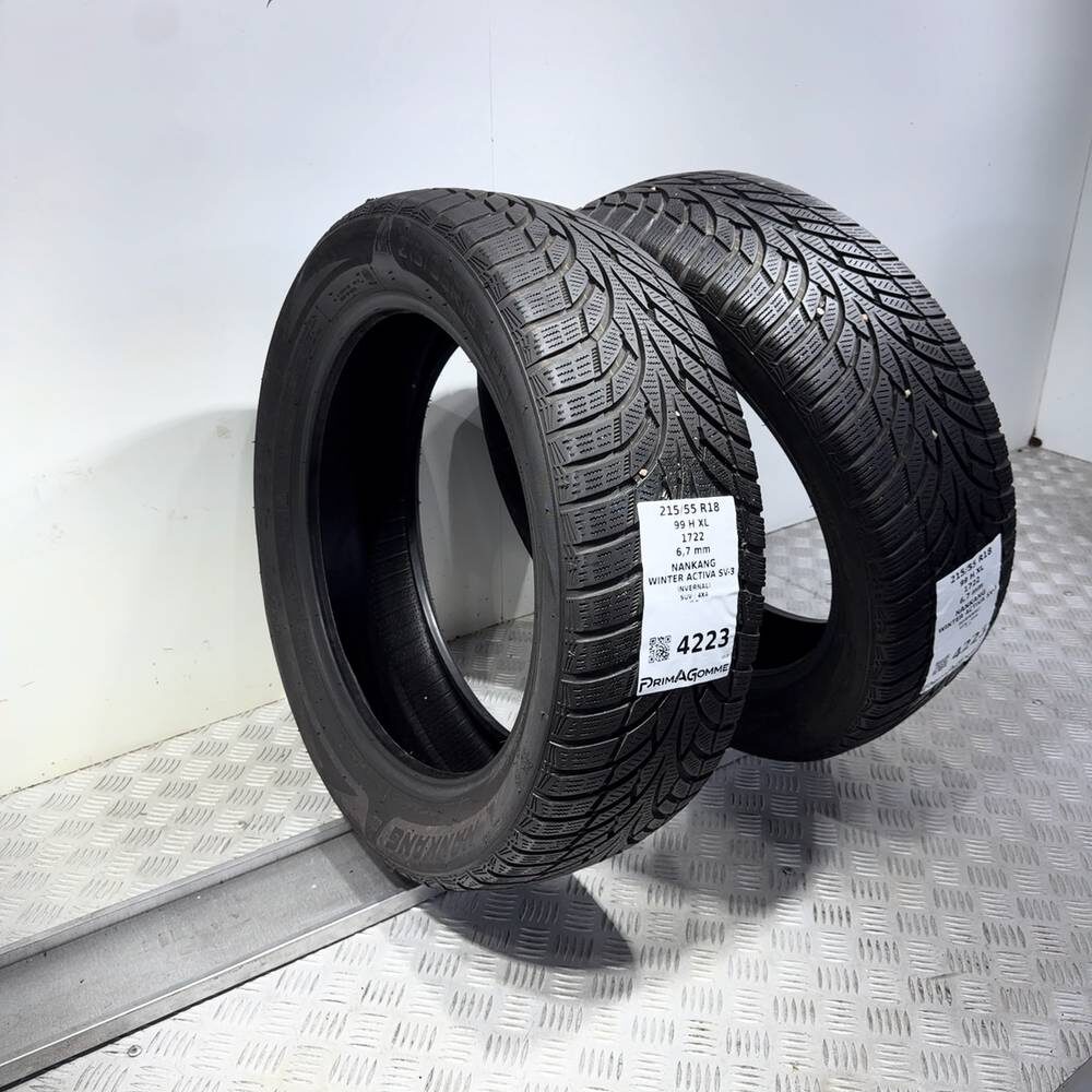 Gomme Usate 215 55 R18 99H XL Nankang Winter Activa SV-3 96% Invernali | Gomme Usate | PrimaGomme.it NANKANG Winter Activa SV-3 215/55 R18 99H, dettaglio fotografico 7