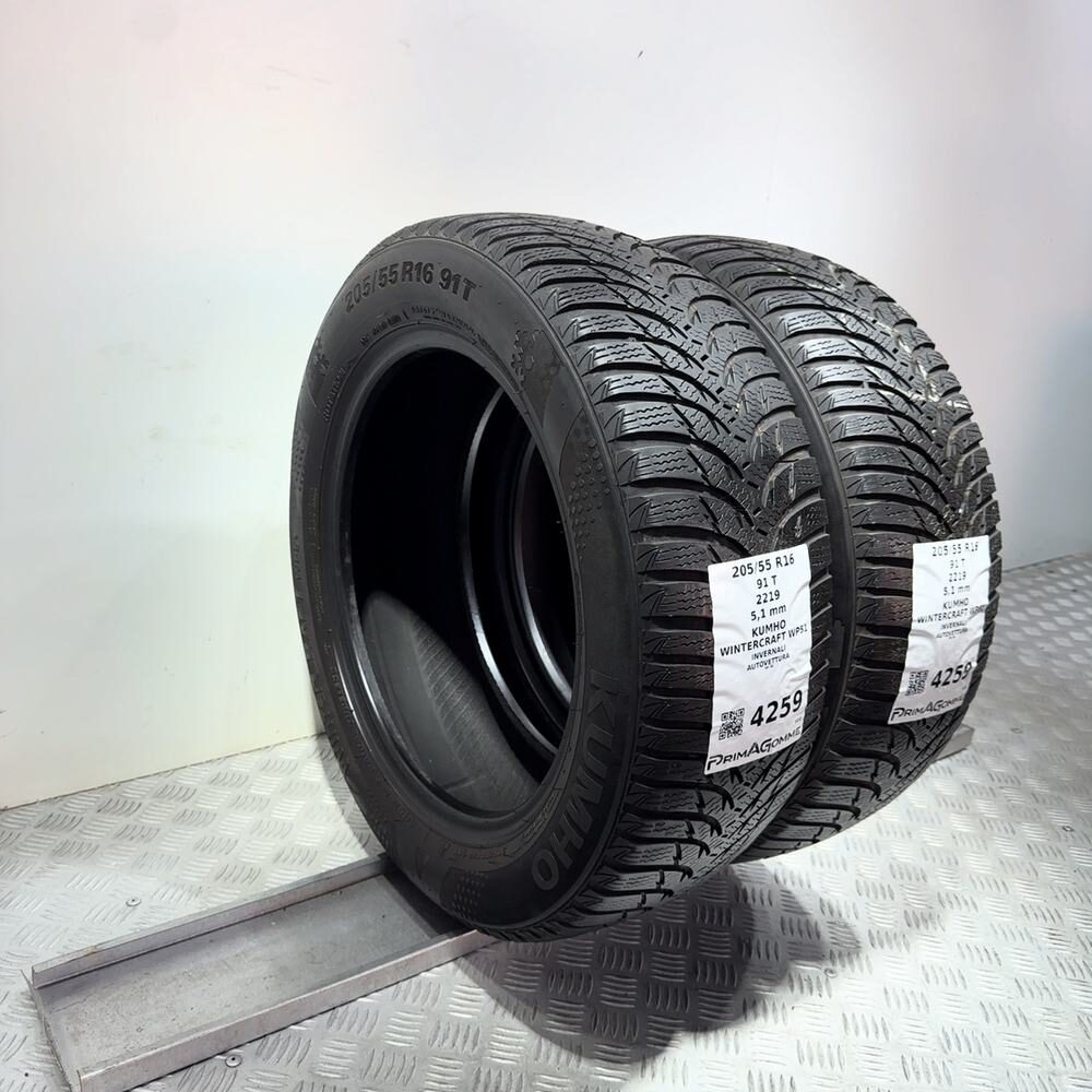 Gomme usate Kumho Wintercraft WP51 205/55 R16 91T – foto 07 | Prima Gomme Kumho Wintercraft WP51 205/55 R16 91T, dettaglio fotografico 7