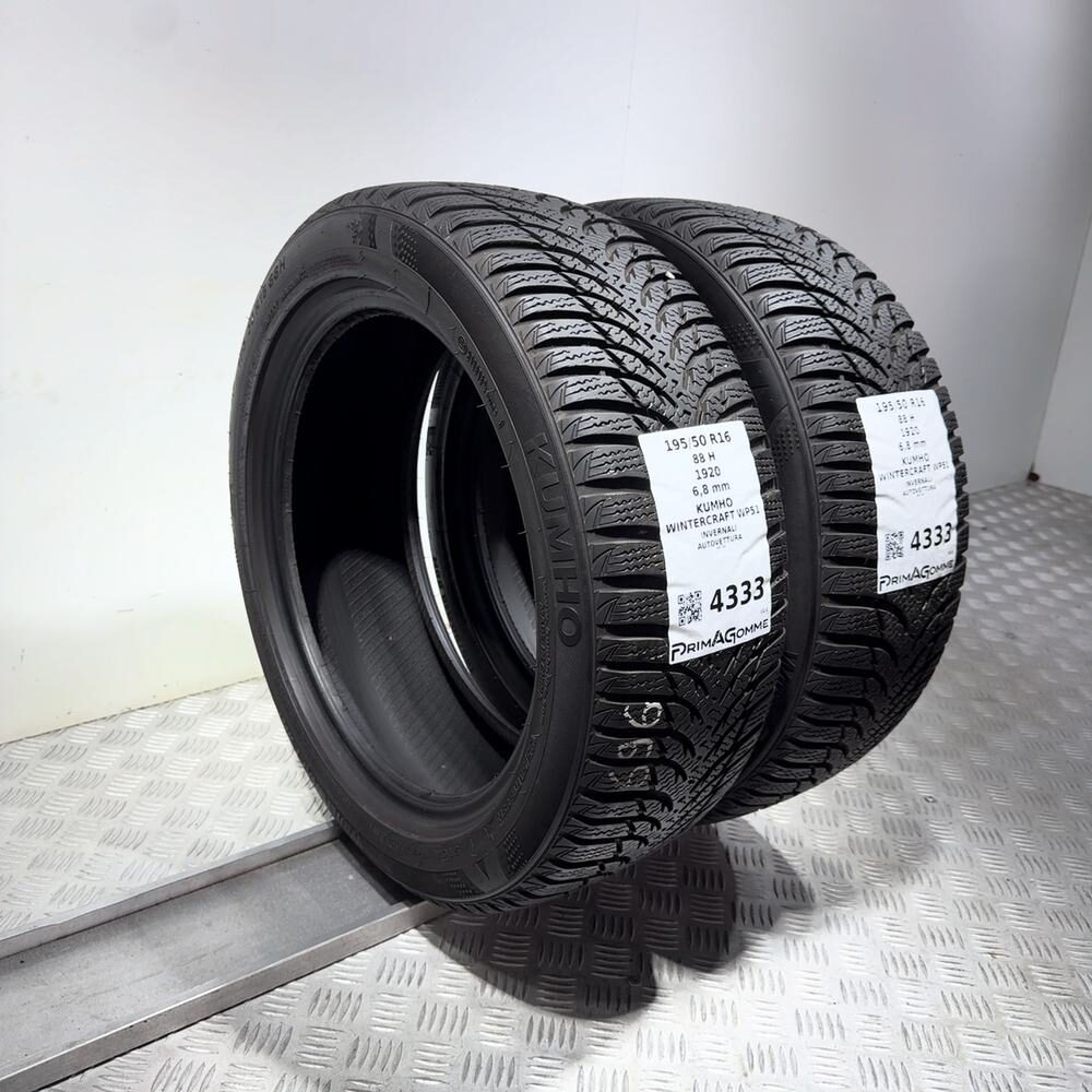 Gomme usate Kumho Wintercraft WP51 195/50 R16 88H – foto 07 | Prima Gomme Kumho Wintercraft WP51 195/50 R16 88H, dettaglio fotografico 7