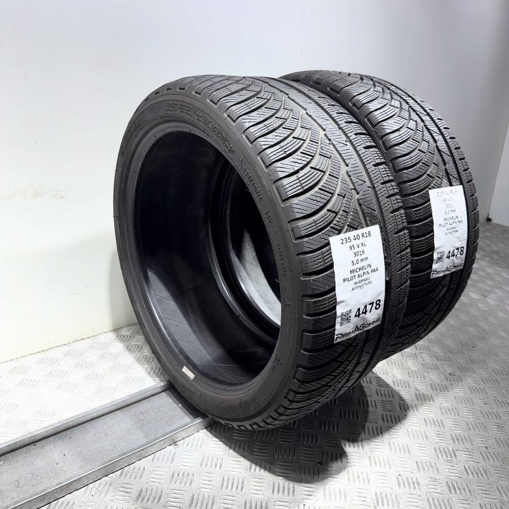 Gomme Usate 235 40 R18 95V XL Michelin Pilot Alpin PA4 71% Invernali | Gomme Usate | PrimaGomme.it MICHELIN PILOT ALPIN PA4 235/40 R18 95V, dettaglio fotografico 7