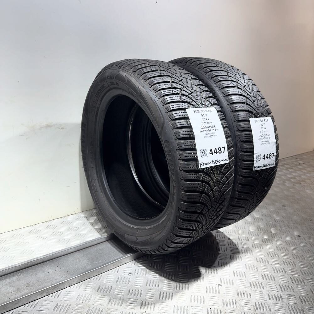 Gomme Usate 205 55 R16 91T Goodyear Ultragrip 9+ 71% Invernali | Gomme Usate | PrimaGomme.it GOODYEAR Ultragrip 9+ 205/55 R16 91T, dettaglio fotografico 7