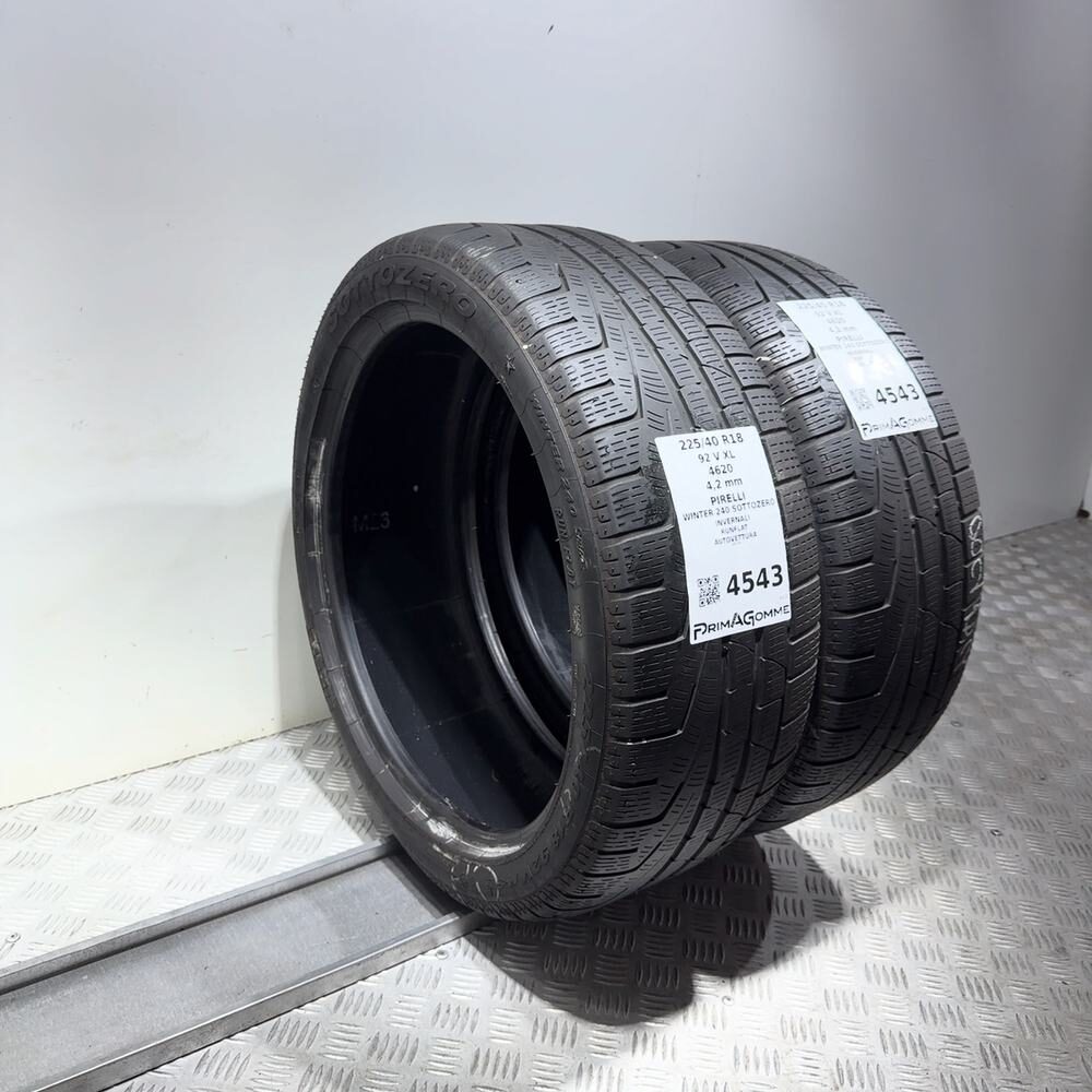 Gomme Usate 225 40 R18 92V XL Pirelli Winter 240 Sottozero RunFlat Invernali | Gomme Usate | PrimaGomme.it PIRELLI Winter 240 Sottozero 225/40 R18 92V, dettaglio fotografico 7