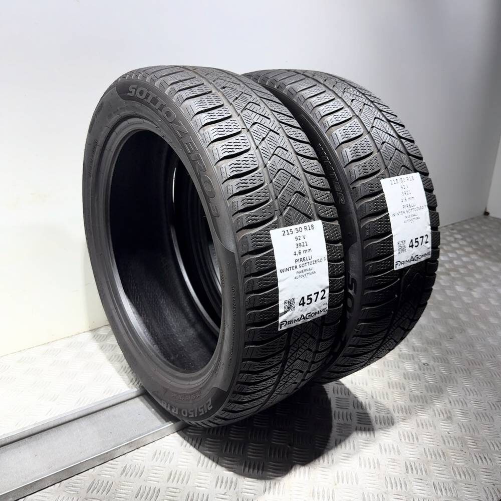 Gomme Usate 215 50 R18 92V Pirelli Winter Sottozero 3 Invernali | Gomme Usate | PrimaGomme.it PIRELLI Winter Sottozero 3 215/50 R18 92V, dettaglio fotografico 7