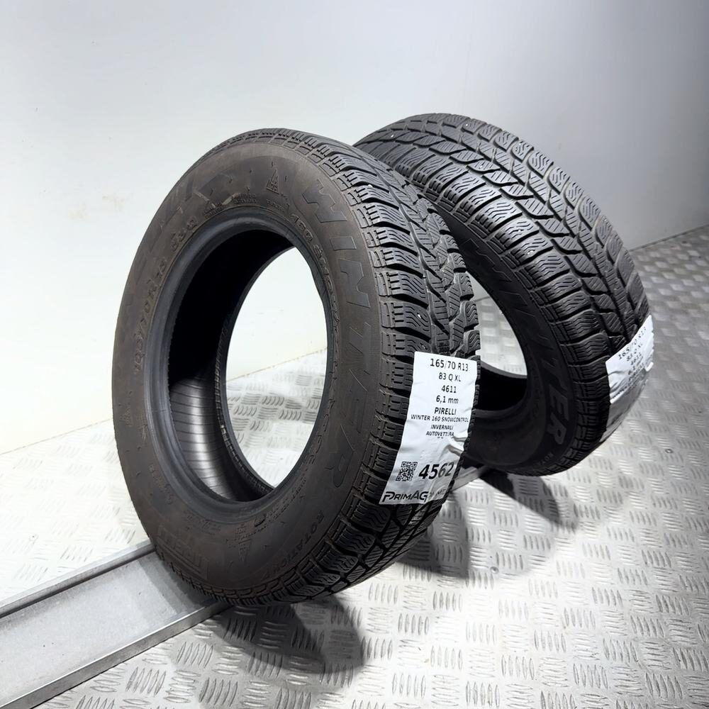 Gomme Usate 165 70 R13 83Q XL Pirelli Winter 160 Snowcontrol 87% Invernali | Gomme Usate | PrimaGomme.it PIRELLI Winter 160 Snowcontrol 165/70 R13 83Q, dettaglio fotografico 7