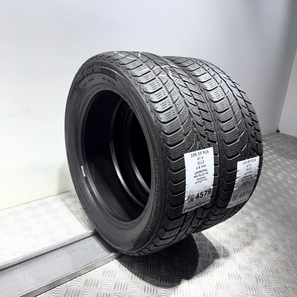 Gomme Usate 195 55 R16 87H Uniroyal MS Plus 66 Invernali | Gomme Usate | PrimaGomme.it UNIROYAL MS Plus 66 195/55 R16 87H, dettaglio fotografico 7