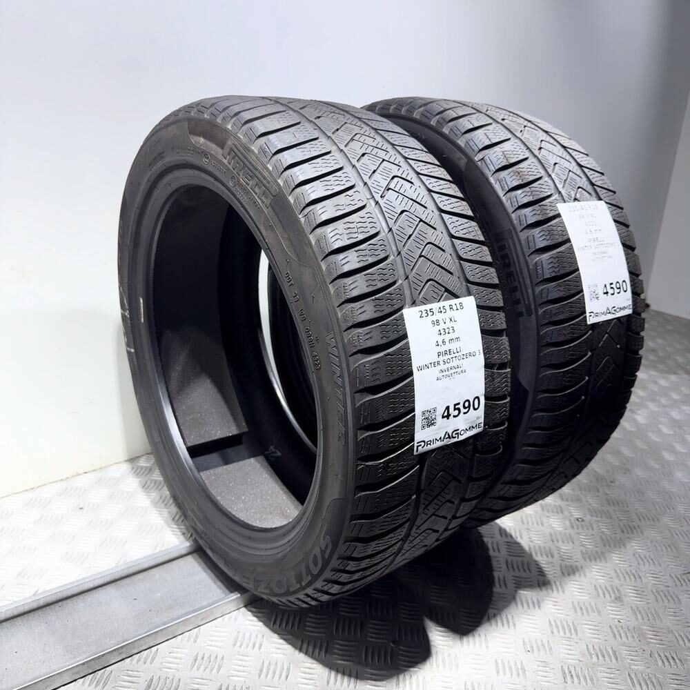 Gomme Usate 235 45 R18 98V XL Pirelli Winter Sottozero 3 Invernali | Gomme Usate | PrimaGomme.it PIRELLI Winter Sottozero 3 235/45 R18 98V, dettaglio fotografico 7