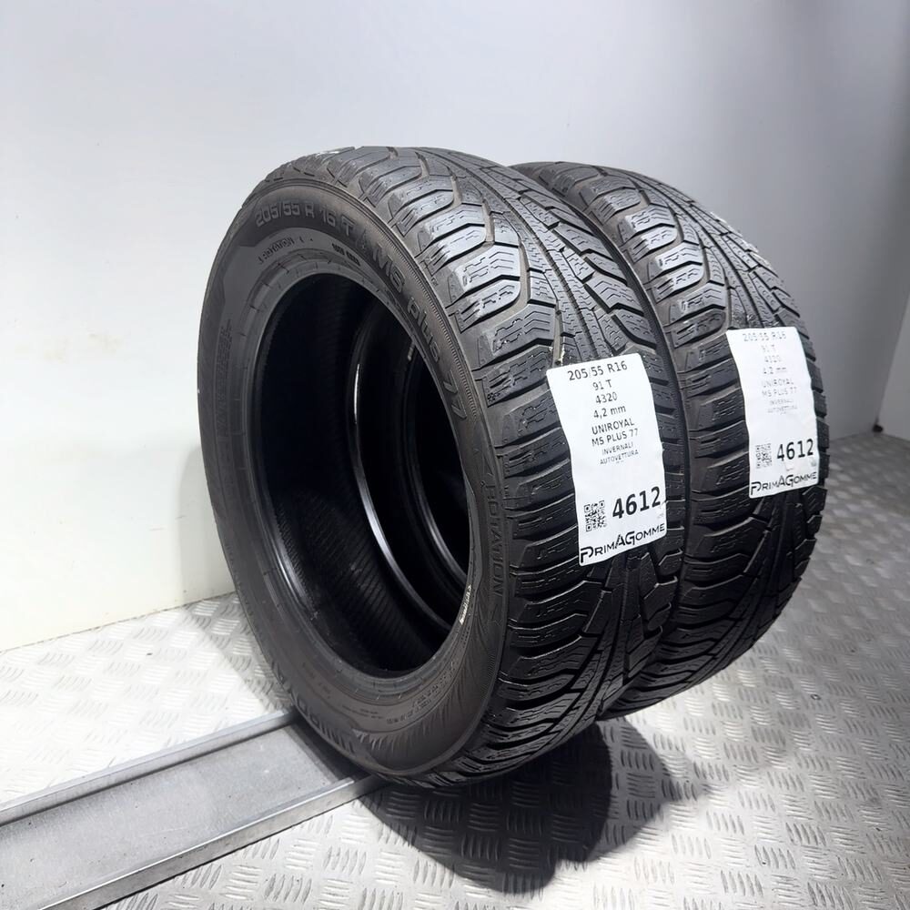 Gomme Usate 205 55 R16 91T Uniroyal MS Plus 77 Invernali | Gomme Usate | PrimaGomme.it UNIROYAL MS PLUS 77 205/55 R16 91T, dettaglio fotografico 7