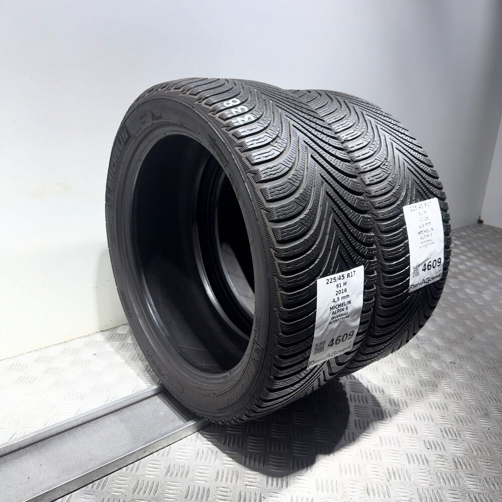 Gomme Usate 225 45 R17 91H Michelin Alpin 5 Invernali | Gomme Usate | PrimaGomme.it MICHELIN Alpin 5 225/45 R17 91H, dettaglio fotografico 7