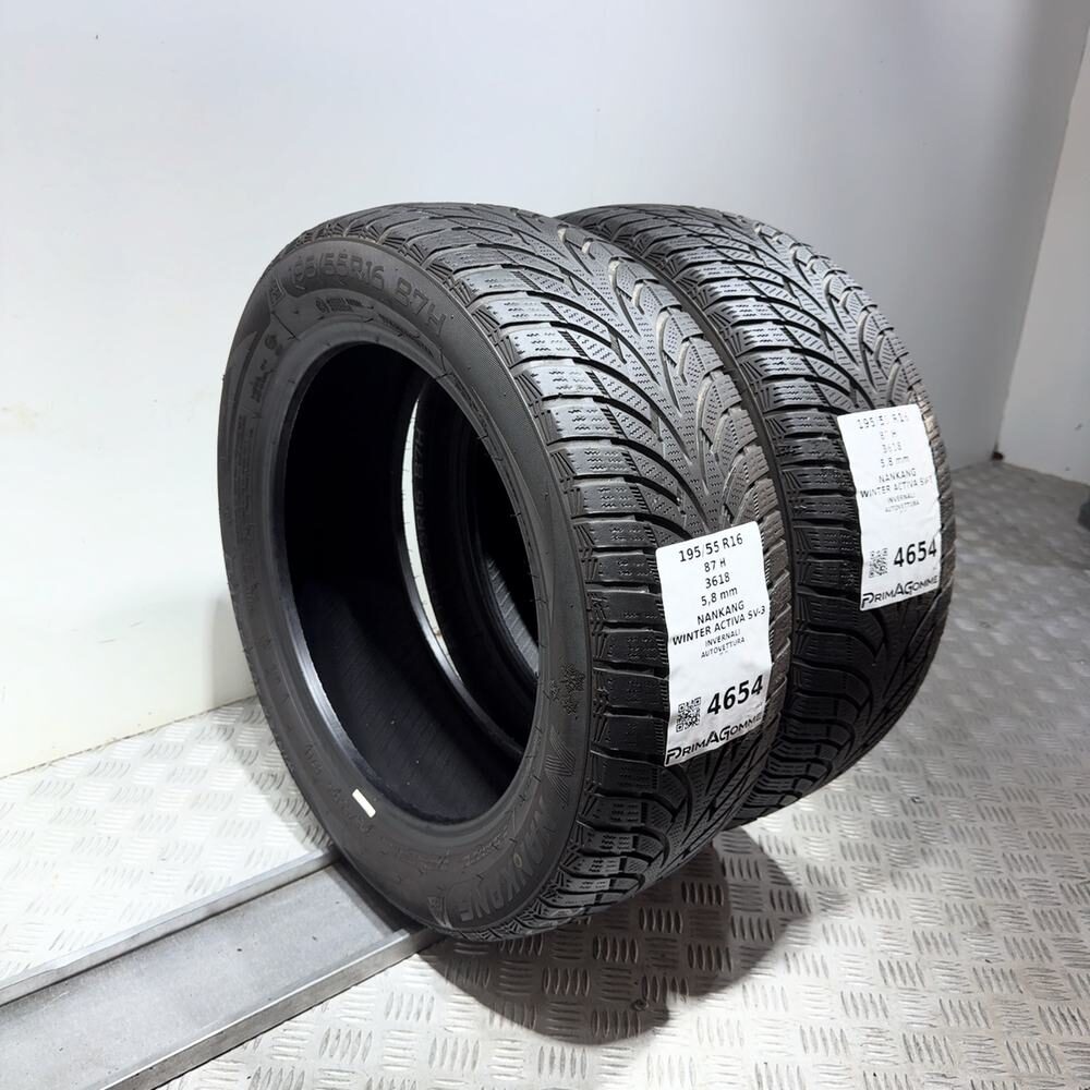 Gomme Usate 195 55 R16 87H Nankang Winter Activa SV-3 83% Invernali | Gomme Usate | PrimaGomme.it NANKANG Winter Activa SV-3 195/55 R16 87H, dettaglio fotografico 7