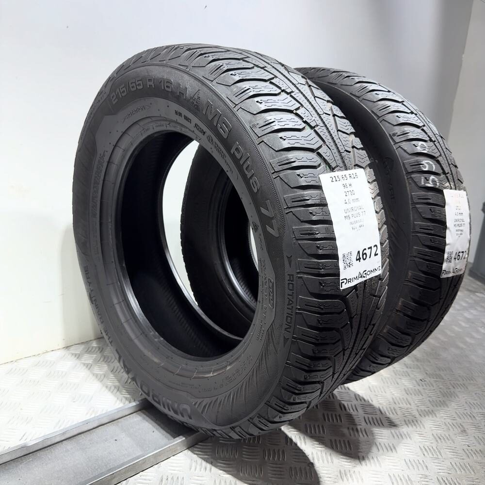 Gomme Usate 215 65 R16 98H Uniroyal MS Plus 77 Invernali | Gomme Usate | PrimaGomme.it UNIROYAL MS PLUS 77 215/65 R16 98H, dettaglio fotografico 7