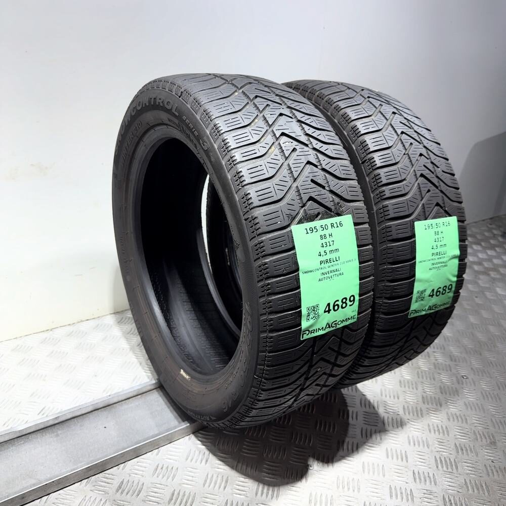 Gomme Usate 195 50 R16 88H Pirelli Snowcontrol Winter 210 Serie 3 Invernali | Gomme Usate | PrimaGomme.it PIRELLI Snowcontrol Winter 210 Serie 3 195/50 R16 88H, dettaglio fotografico 7