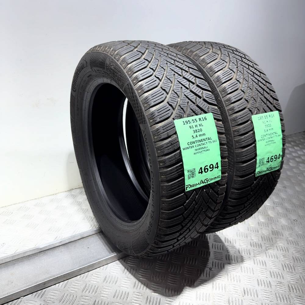 Gomme Usate 195 55 R16 91H XL Continental Winter Contact TS 860 77% Invernali | Gomme Usate | PrimaGomme.it CONTINENTAL Winter Contact TS 860 195/55 R16 91H, dettaglio fotografico 7