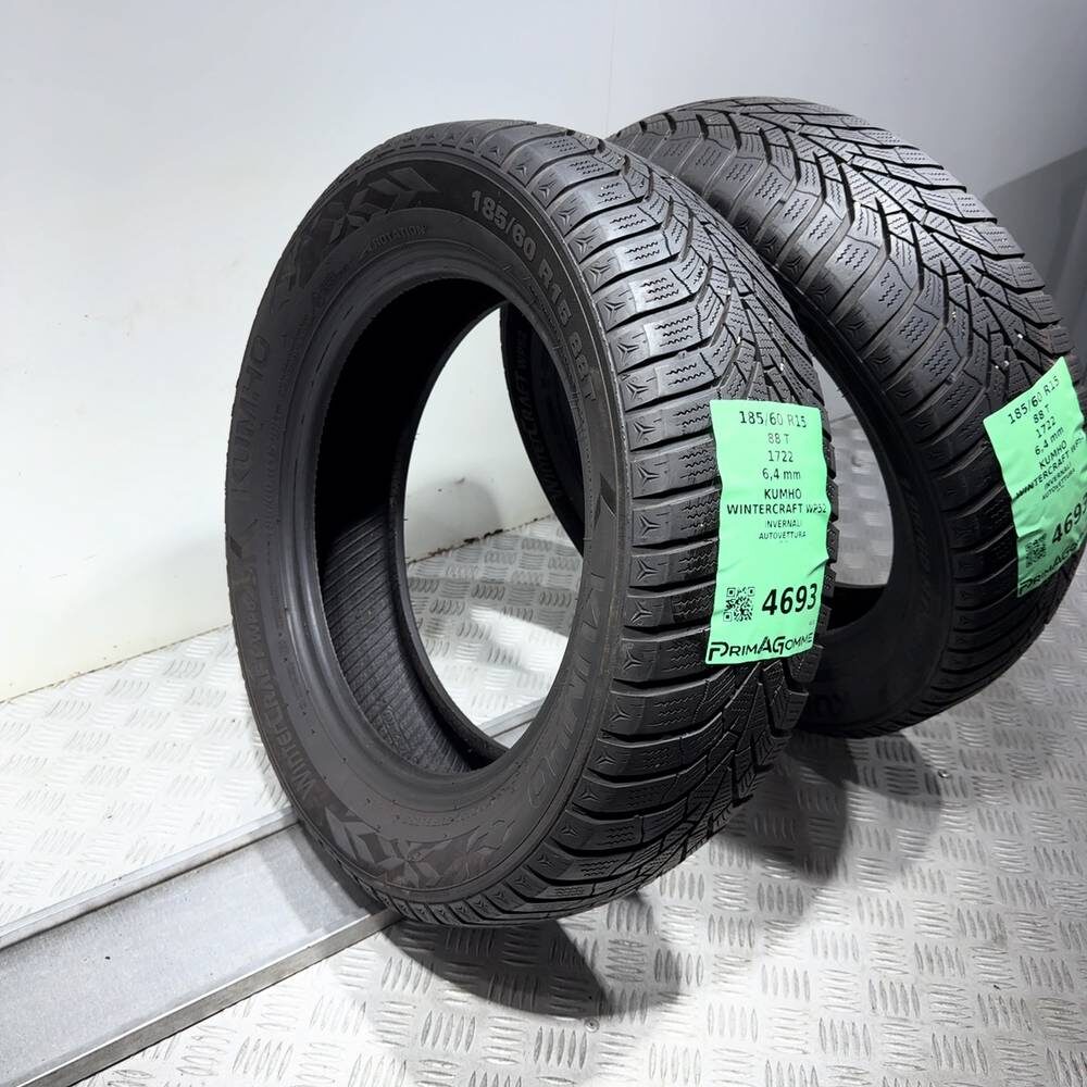 Gomme Usate 185 60 R15 88T Kumho Wintercraft WP52 91% Invernali | Gomme Usate | PrimaGomme.it Kumho Wintercraft WP52 185/60 R15 88T, dettaglio fotografico 7