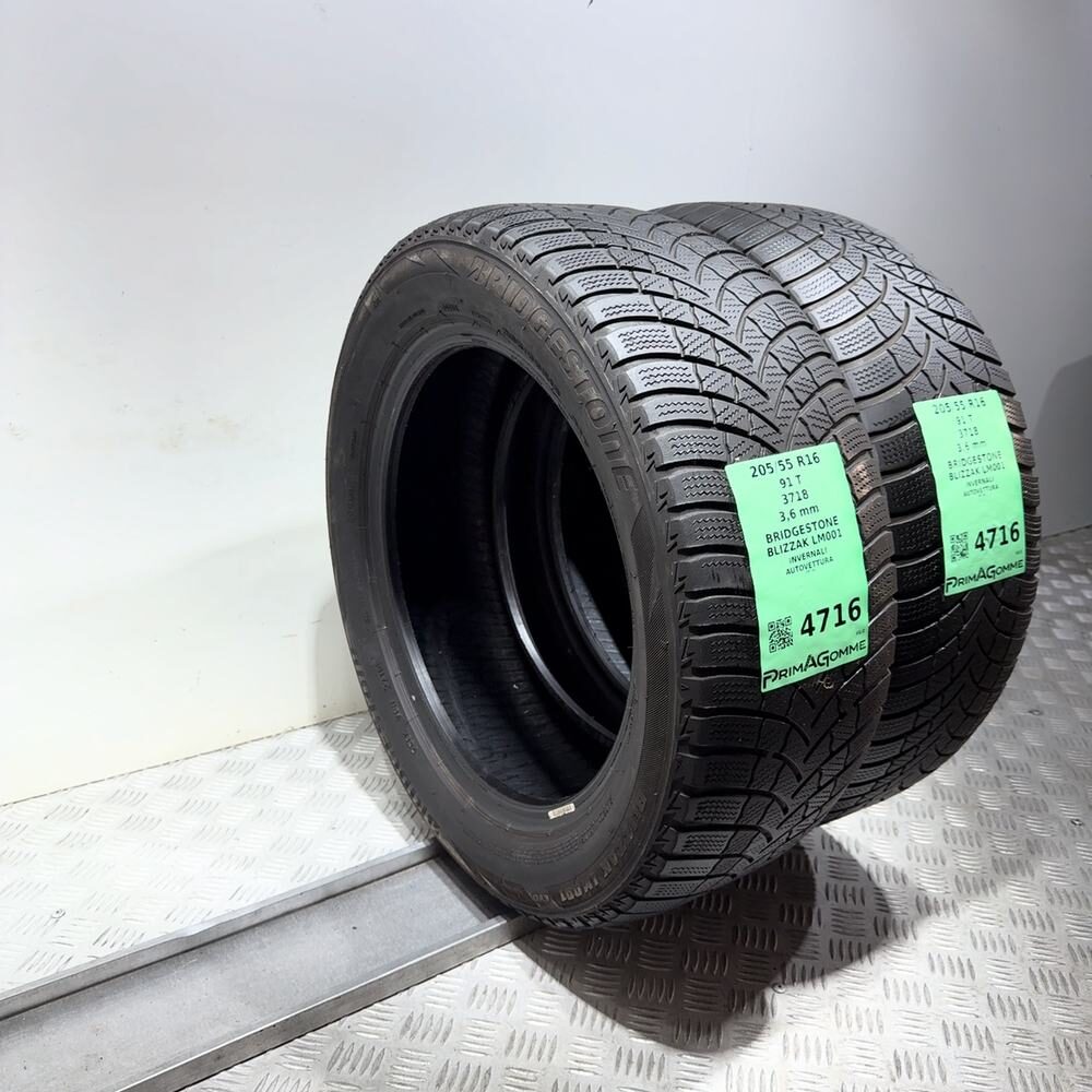 Gomme Usate 205 55 R16 91T Bridgestone Blizzak LM001 Invernali | Gomme Usate | PrimaGomme.it BRIDGESTONE Blizzak LM001 205/55 R16 91T, dettaglio fotografico 7