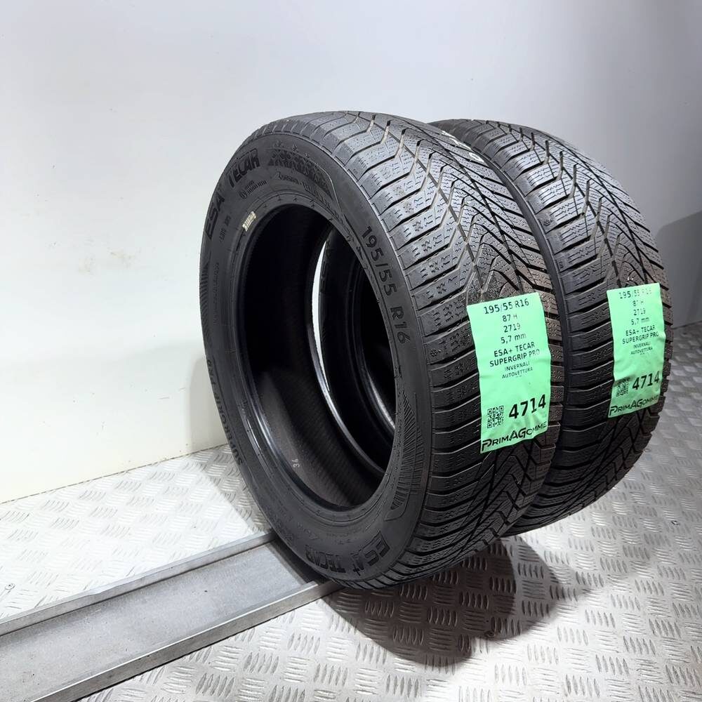 Gomme Usate 195 55 R16 87H Esa+ Tecar Supergrip Pro 81% Invernali | Gomme Usate | PrimaGomme.it ESA+ TECAR Supergrip Pro 195/55 R16 87H, dettaglio fotografico 7