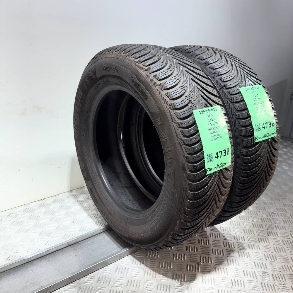 Gomme Usate 195 65 R15 91T Michelin Alpin 5 79% Invernali | Gomme Usate | PrimaGomme.it MICHELIN Alpin 5 195/65 R15 91T, dettaglio fotografico 7