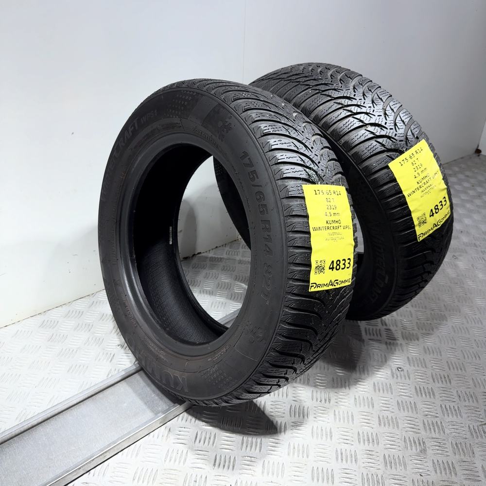 Gomme usate Kumho Wintercraft WP51 175/65 R14 82T – foto 07 | Prima Gomme Kumho Wintercraft WP51 175/65 R14 82T, dettaglio fotografico 7