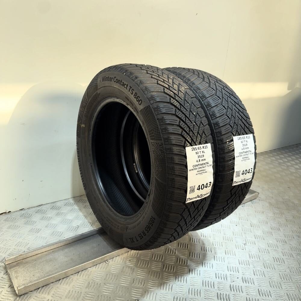 Gomme Usate 185 65 R15 XL 92T Continental Winter Contact TS 860 Invernali | Gomme Usate | PrimaGomme.it CONTINENTAL Winter Contact TS 860 185/65 R15 92T, dettaglio fotografico 8