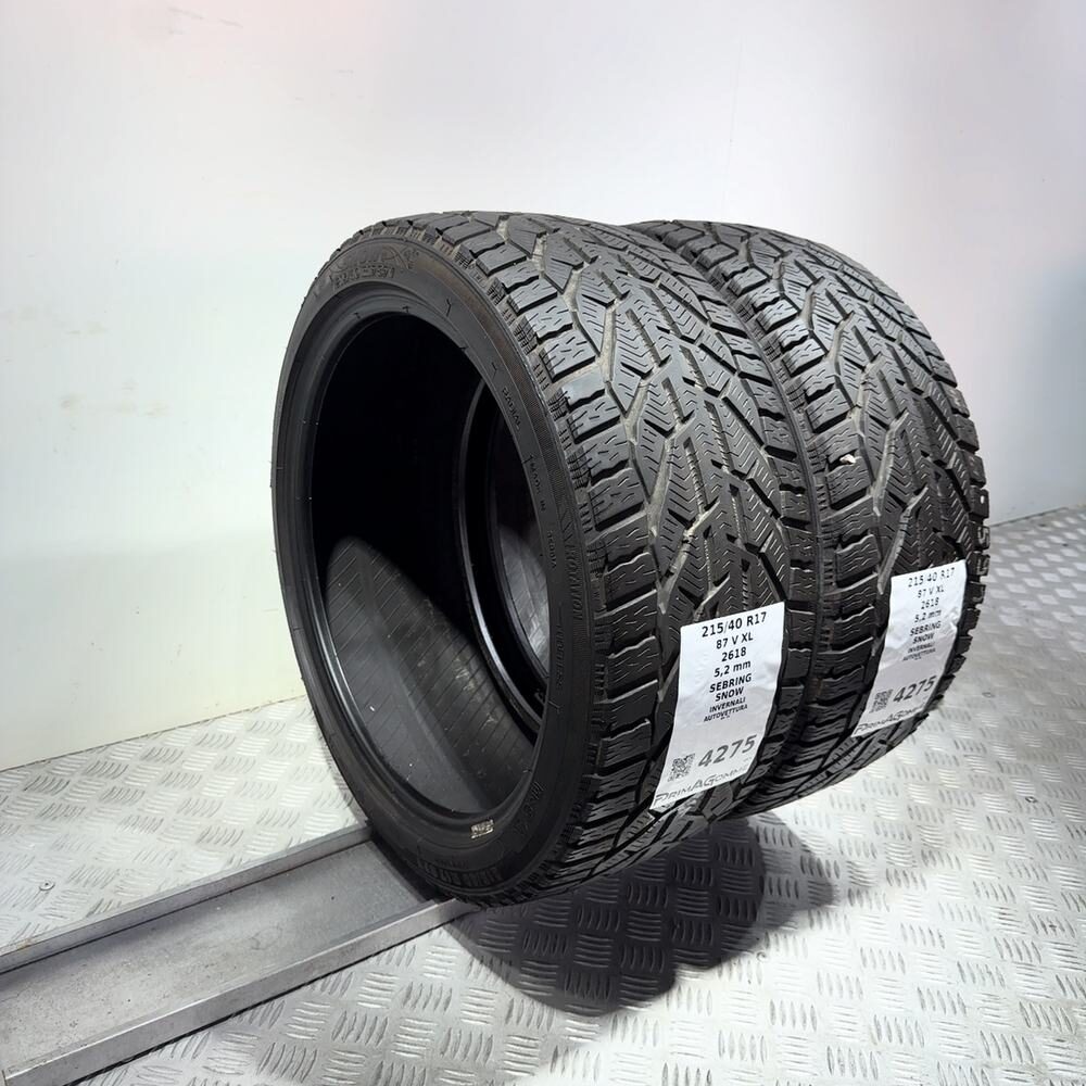 Gomme usate SEBRING Snow 215/40 R17 87V – foto 08 | Prima Gomme SEBRING Snow 215/40 R17 87V, dettaglio fotografico 8
