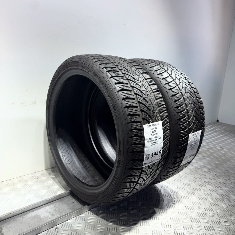 Gomme Usate 225 40 R18 92V XL Esa+ Tecar Super Grip 9 HP 83% Invernali | Gomme Usate | PrimaGomme.it ESA+ TECAR Super Grip 9 HP 225/40 R18 92V, dettaglio fotografico 8
