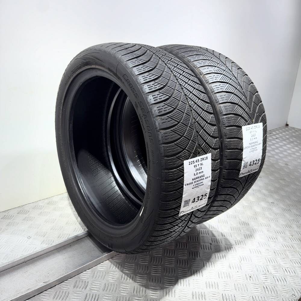 Gomme Usate 225 45 ZR18 95Y XL Nankang Cross Seasons AW-6 71% 4 Stagioni | Gomme Usate | PrimaGomme.it NANKANG Cross Seasons AW-6 225/45 ZR18 95Y: fino a 300 km/h, dettaglio fotografico 8