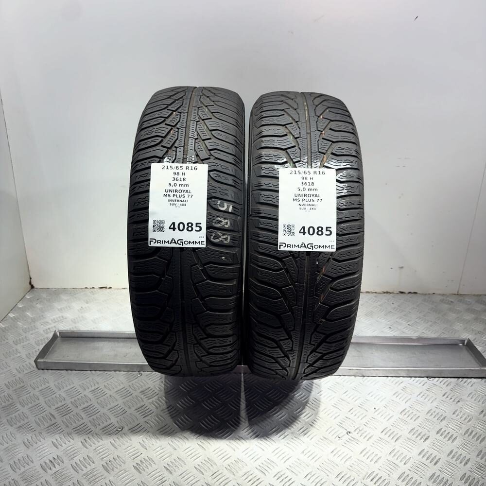 Gomme Usate 215 65 R16 98H Uniroyal MS Plus 77 71% Invernali | Gomme Usate | PrimaGomme.it UNIROYAL MS PLUS 77 215/65 R16 98H, dettaglio fotografico 9