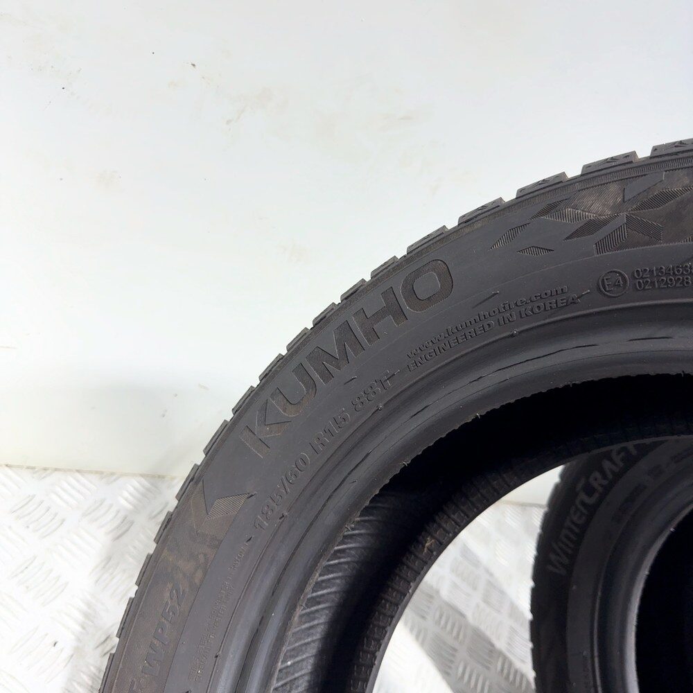 Gomme Usate 185 60 R15 88T Kumho Wintercraft WP52 91% Invernali | Gomme Usate | PrimaGomme.it Kumho Wintercraft WP52 185/60 R15 88T, dettaglio fotografico 10